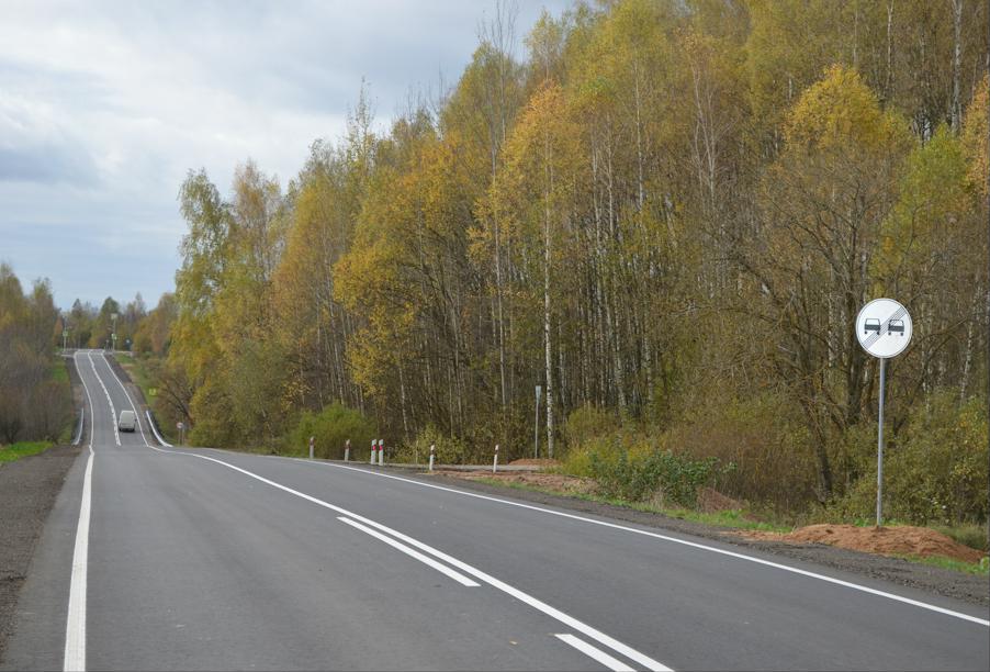 В Хиславичском районе Смоленской области завершается ремонт дороги по нацпроекту